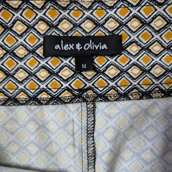 Alex & Olivia patterned pencil office skirt size medium - Picture 9 of 11